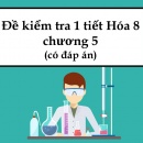 Đề kiểm tra 1 tiết Hóa 8 chương 5 (có đáp án)