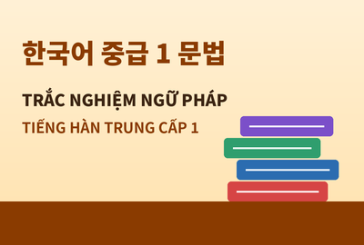 Bài kiểm tra trắc nghiệm ngữ pháp tiếng Hàn trung cấp 1 (Đề 13)