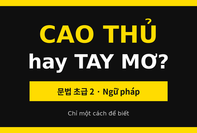 Bài kiểm tra trắc nghiệm ngữ pháp tiếng Hàn sơ cấp 2 (Đề 15)