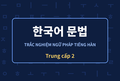 Bài kiểm tra trắc nghiệm ngữ pháp tiếng Hàn trung cấp 2 (Đề 3)