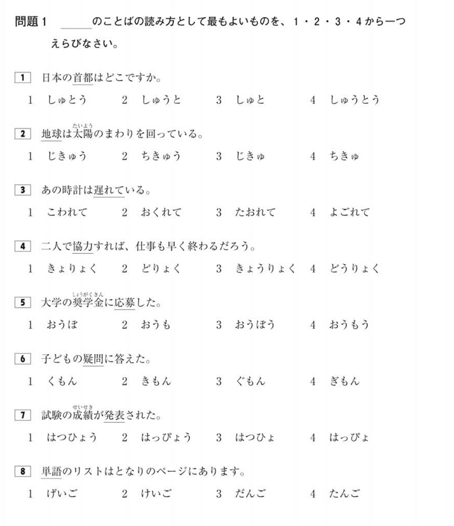 từ vựng tiếng nhật N3 bài 1
