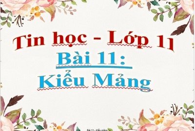 Trắc nghiệm Tin học 11 Bài 11 (có đáp án): Kiểu mảng