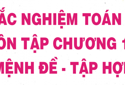 Trắc nghiệm Đại số 10 Ôn tập Chương 1: Mệnh đề - Tập hợp (Phần 3)